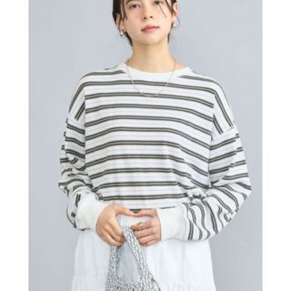 【未使用】コーエン　ハニカムボーダー長袖Tシャツ　M