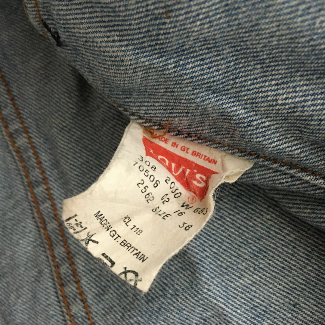 EURO LEVI'S(ユーロリーバイス)のイギリス製　Levi's　リーバイス　デニムジャケット　USED レディースのジャケット/アウター(Gジャン/デニムジャケット)の商品写真