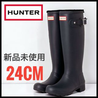 ハンター(HUNTER)の新品未使用☆Hunter ハンター レインブーツ 長靴 24cm 38(レインブーツ/長靴)