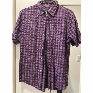 タケオキクチ(TAKEO KIKUCHI)のタケオキクチ　パープルシャツ(Tシャツ/カットソー(半袖/袖なし))
