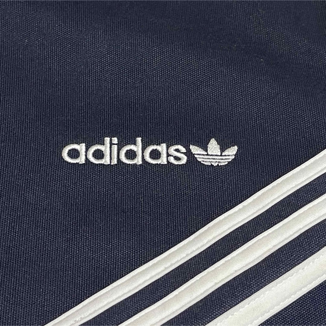 adidas(アディダス)の美品XL】アディダス刺繍トラックジャケット古着ジャージトップ ネイビー紺ホワイト メンズのトップス(ジャージ)の商品写真