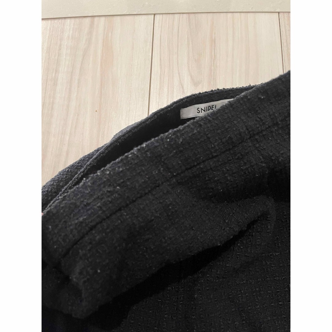 SNIDEL(スナイデル)のsnidel  ロービングシンプルショートパンツ　ブラック　1  2023 レディースのパンツ(ショートパンツ)の商品写真
