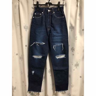 EMODA - 新品　EMODA  ポイント クラッシュ クロップド ジーンズ　デニム　S