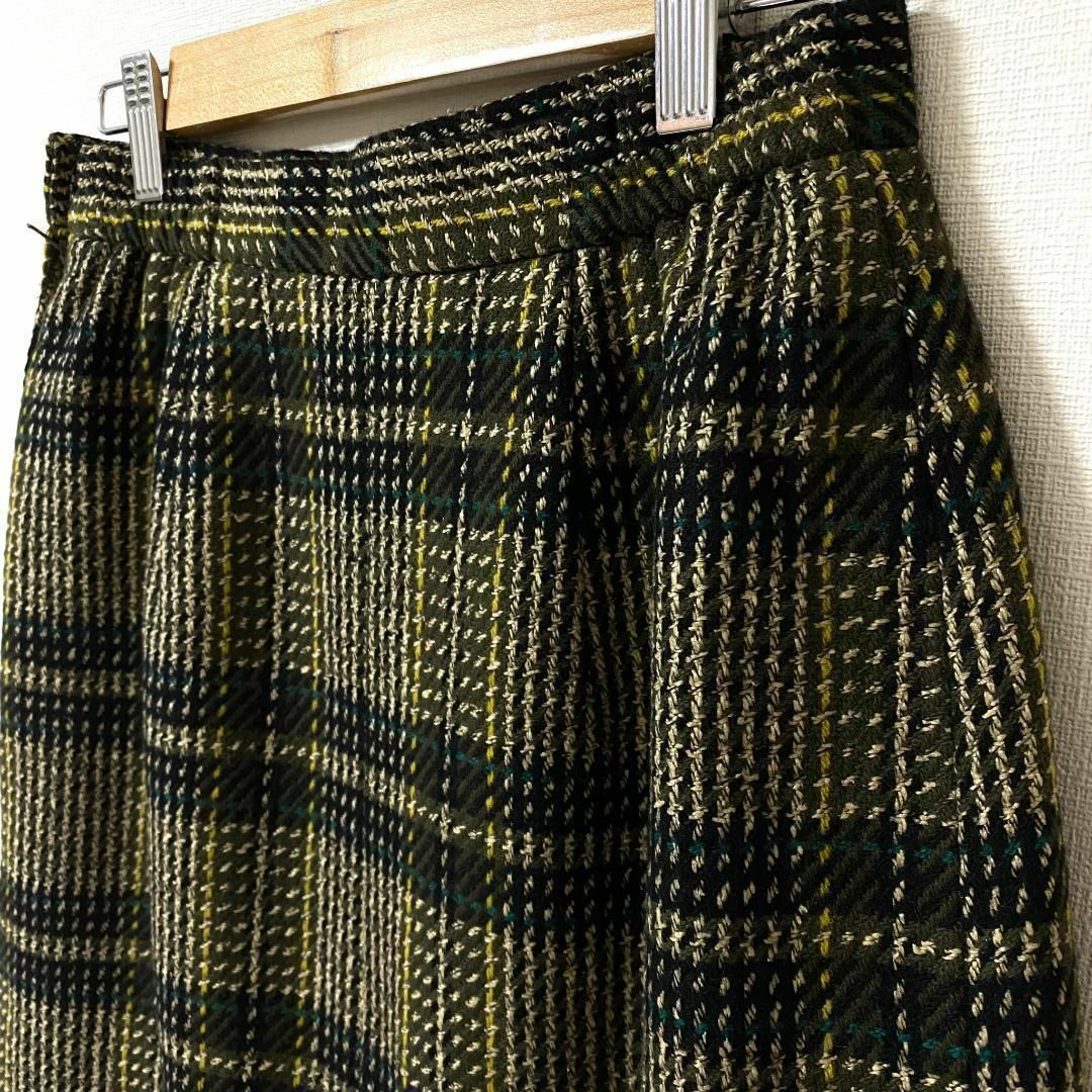 美品✨　KORET コレット　レディース　スカート　ひざ丈　チェック柄 レディースのスカート(ひざ丈スカート)の商品写真