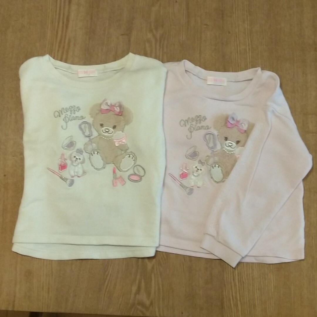 mezzo piano(メゾピアノ)のトレーナー 双子 キッズ/ベビー/マタニティのキッズ服女の子用(90cm~)(Tシャツ/カットソー)の商品写真