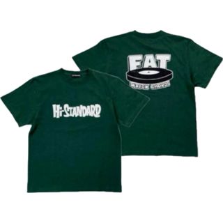 Hi-STANDARD×FAT ロゴTシャツ 緑 Sサイズ(Tシャツ/カットソー(半袖/袖なし))