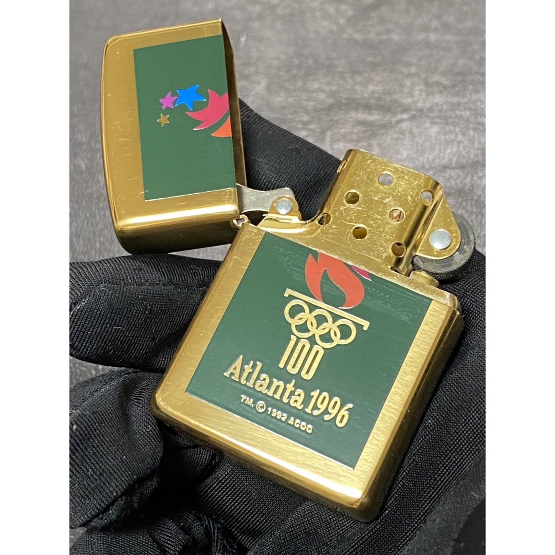 zippo GOLD Atlanta 希少モデル ヴィンテージ 1995年製 メンズのメンズ その他(その他)の商品写真