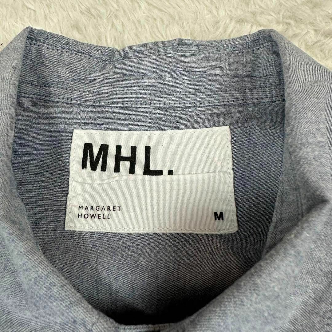 MHL.(エムエイチエル)のMHL./エムエイチエル✨コットン100%長袖シャツ グレー Mサイズ メンズのトップス(シャツ)の商品写真