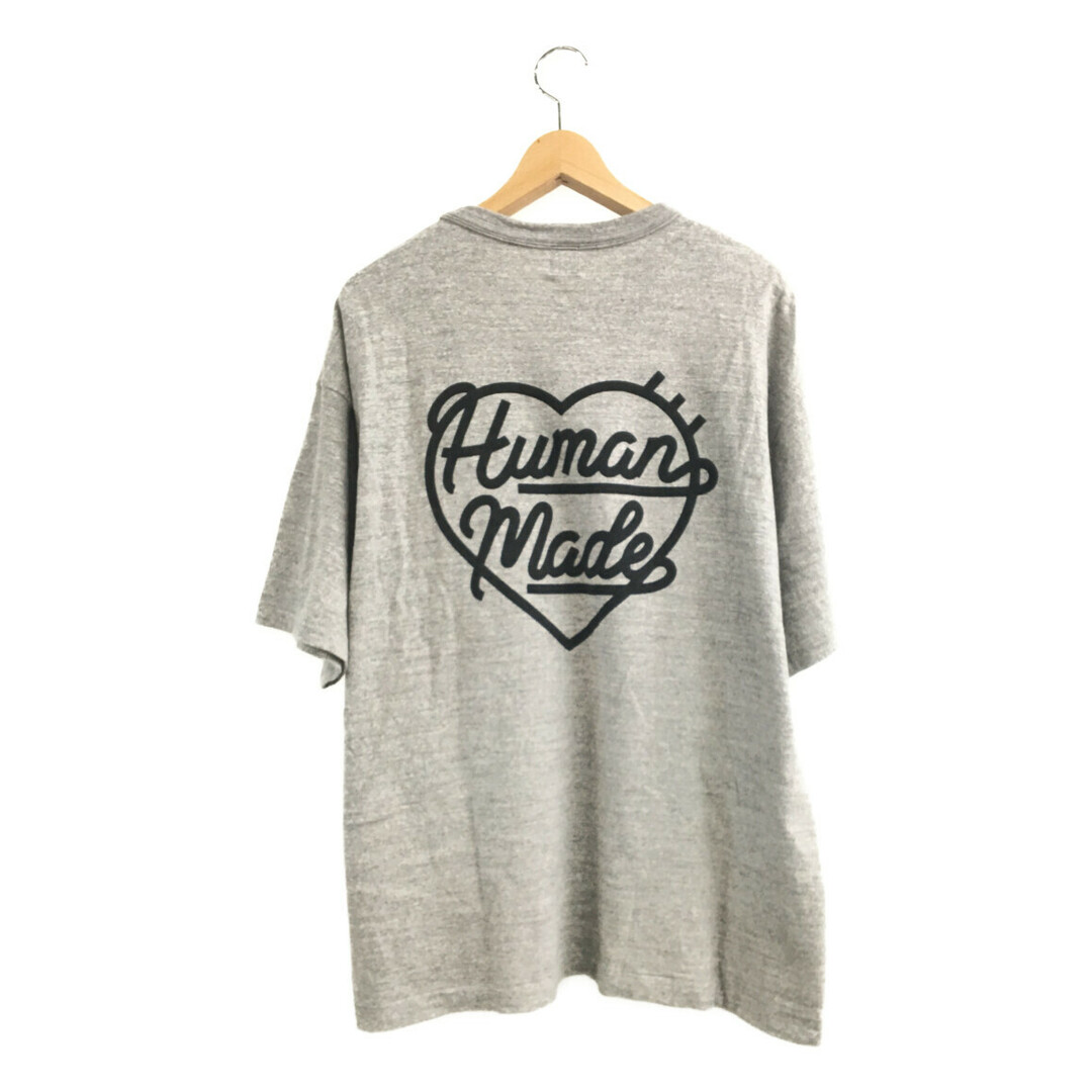 HUMAN MADE ハートロゴワッペンTシャツ バックロゴ メンズ 2XL メンズのトップス(Tシャツ/カットソー(半袖/袖なし))の商品写真