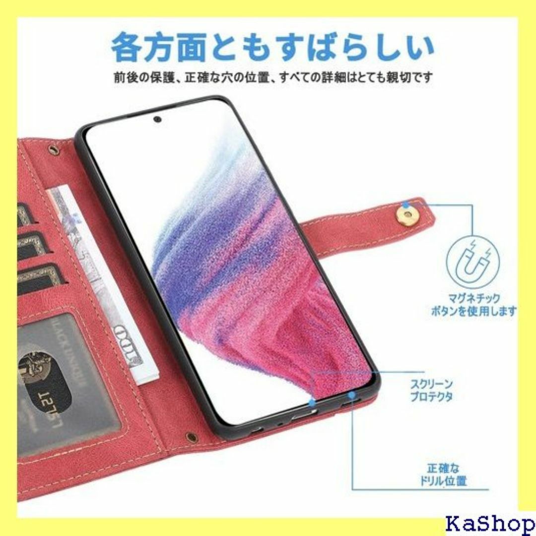 Galaxy A53 5G 対応 スマホ ケース Sa 布 5インチ 赤 912 スマホ/家電/カメラのスマホ/家電/カメラ その他(その他)の商品写真