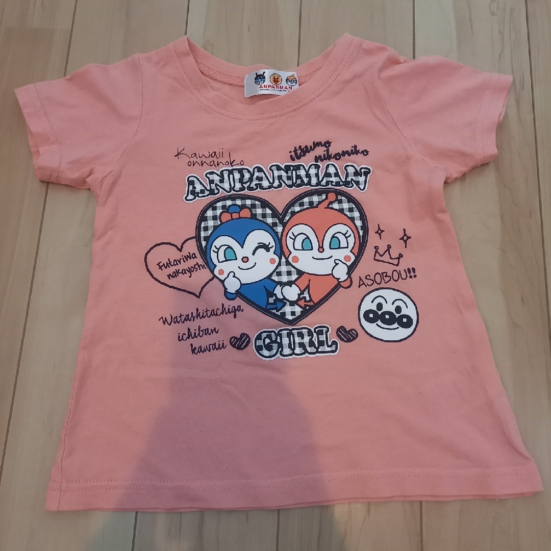 アンパンマン(アンパンマン)のアンパンマンTシャツ　2枚セット　100サイズ キッズ/ベビー/マタニティのキッズ服女の子用(90cm~)(Tシャツ/カットソー)の商品写真