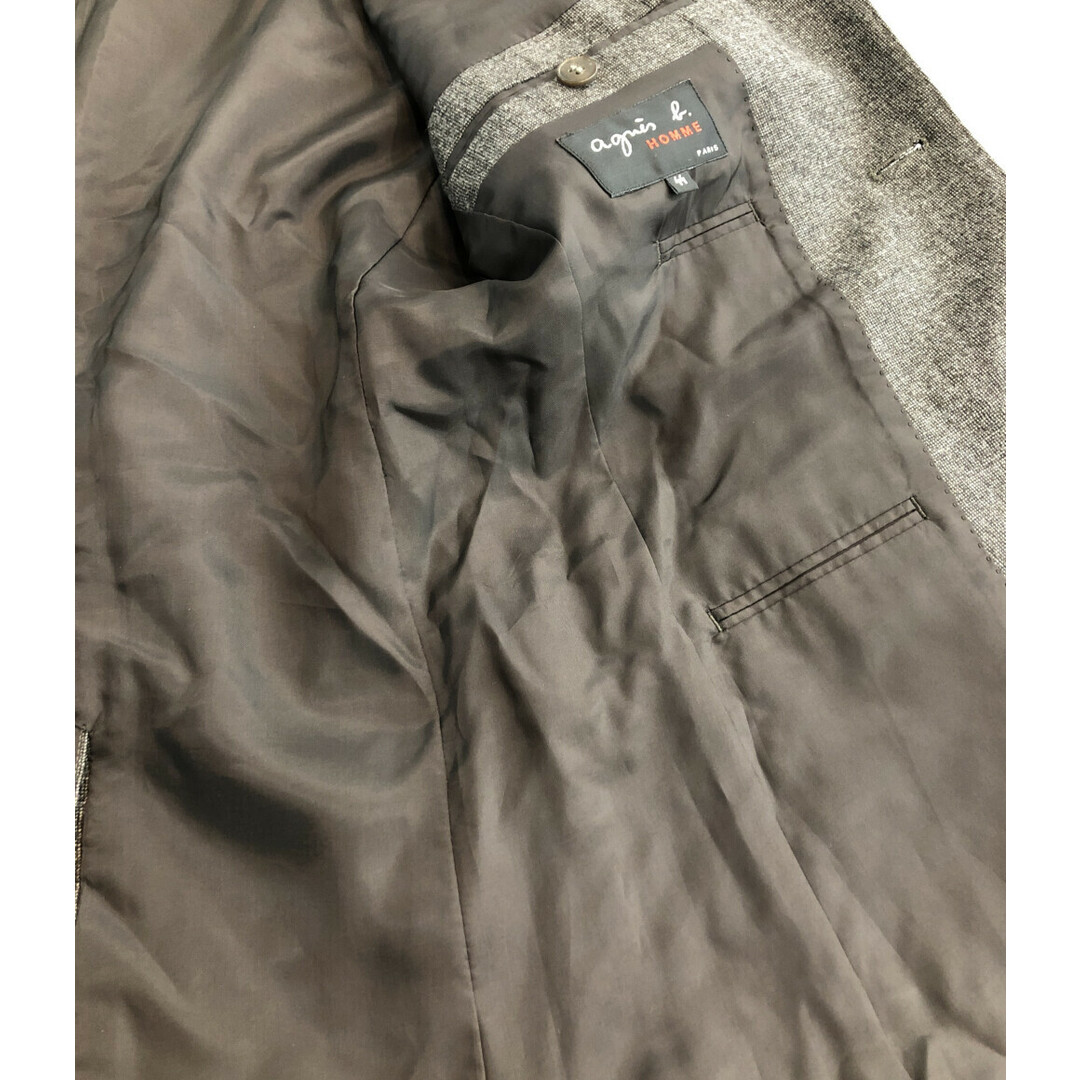 agnes b.(アニエスベー)のアニエスベーオム ツイードテーラードジャケット レディース 44 レディースのジャケット/アウター(テーラードジャケット)の商品写真