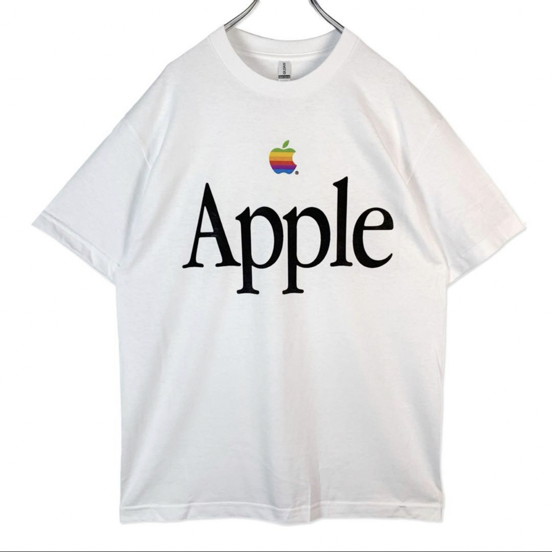 アップル リンゴ付き ホワイト サイズL  メンズのトップス(Tシャツ/カットソー(半袖/袖なし))の商品写真