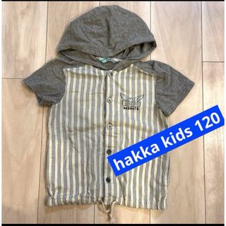 ハッカベビー(hakka baby)のハッカキッズ　半袖　フード　シャツ　かわいい　120(Tシャツ/カットソー)