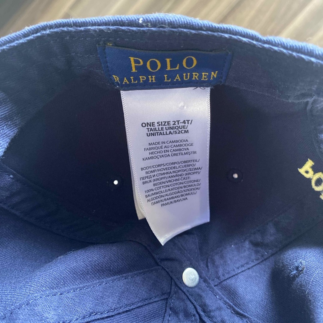 POLO RALPH LAUREN(ポロラルフローレン)のPOLO RALPH LAUREN コットン チノ ベースボール キャップ  キッズ/ベビー/マタニティのこども用ファッション小物(帽子)の商品写真