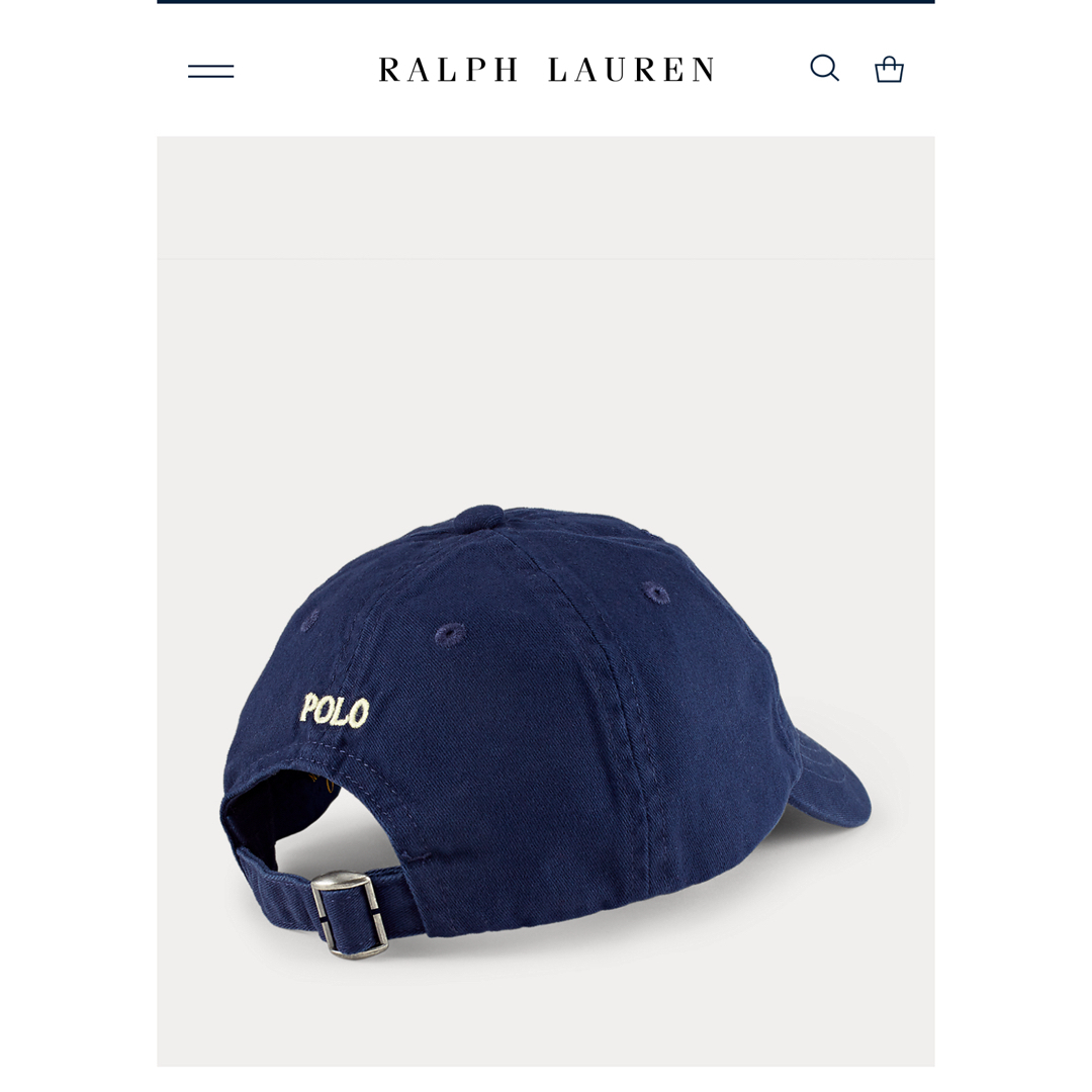 POLO RALPH LAUREN(ポロラルフローレン)のPOLO RALPH LAUREN コットン チノ ベースボール キャップ  キッズ/ベビー/マタニティのこども用ファッション小物(帽子)の商品写真