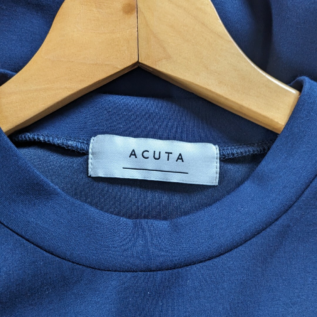 Acuta(アクータ)のACUTA　レイヤード風　シャツ　ワンピース　F　ストライプ　ストレッチ レディースのワンピース(ロングワンピース/マキシワンピース)の商品写真