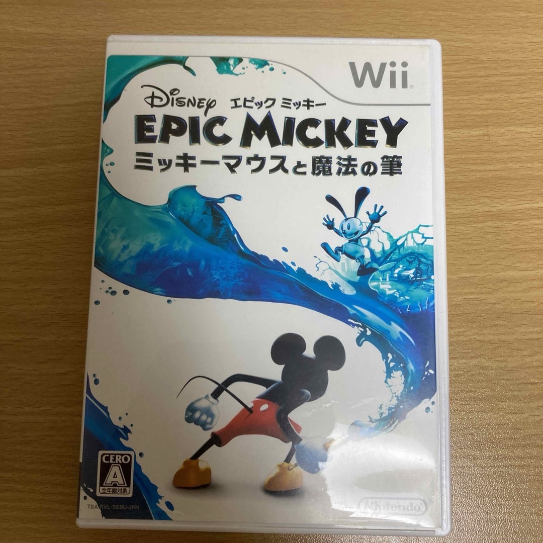 Wii(ウィー)のディズニー エピックミッキー 〜ミッキーマウスと魔法の筆〜 エンタメ/ホビーのゲームソフト/ゲーム機本体(家庭用ゲームソフト)の商品写真