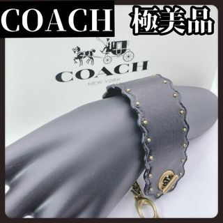 COACH - 【極美品】COACH　コーチ　ブレスレット　ブラック　黒　太め　ブランド