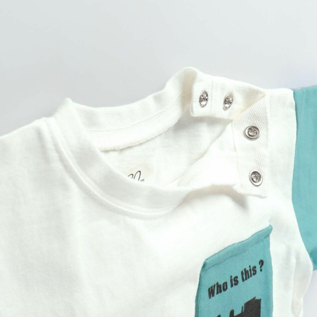 Branshes(ブランシェス)の新品　branshes トーマス　シルエットギミック半袖Tシャツ　子供　白　80 キッズ/ベビー/マタニティのベビー服(~85cm)(Ｔシャツ)の商品写真