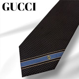 グッチ(Gucci)の【極美品】GUCCI ネクタイ ジャガード  インターロッキング  ナロータイ(ネクタイ)