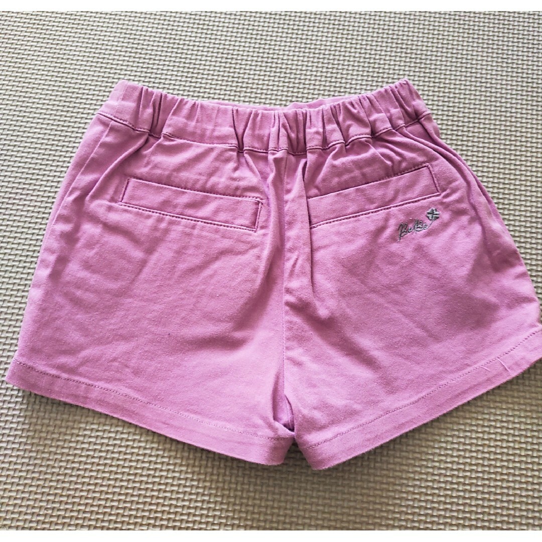BeBe(ベベ)のBeBe ショートパンツ　ピンク　パープル キッズ/ベビー/マタニティのキッズ服女の子用(90cm~)(パンツ/スパッツ)の商品写真
