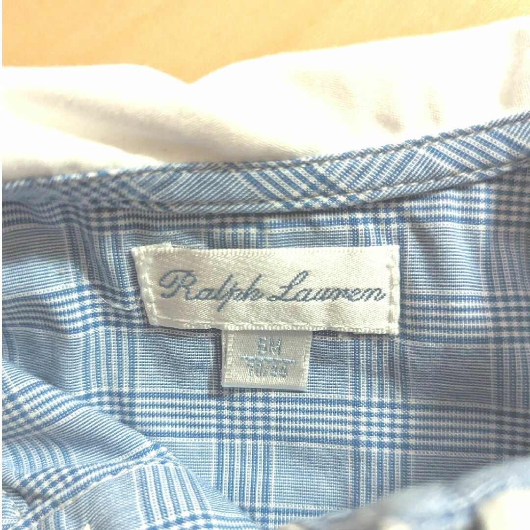 Ralph Lauren(ラルフローレン)のラルフローレン ベビー ロンパース 水色 70cm 美品 キッズ/ベビー/マタニティのベビー服(~85cm)(カバーオール)の商品写真