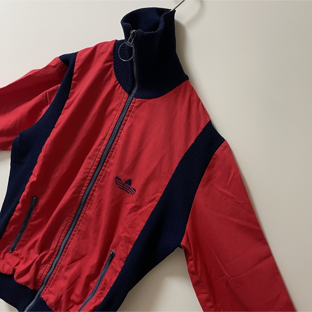 80s美品WS】アディダス刺繍トラックジャケット古着女子ジャージ 80s美品WS】アディダス刺繍トラックジャケット古着女子ジャージ