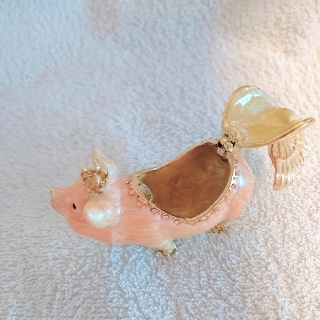 【ラッキーピッグ】ジュエリーボックス　ジュエリーケース　コブタ　子ぶた　子豚 レディースのファッション小物(その他)の商品写真