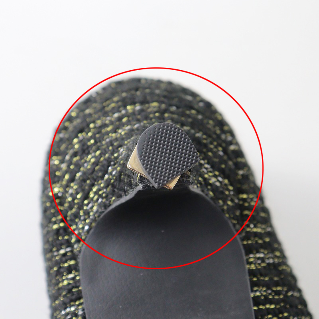 卑弥呼 ヒミコ HIMIKO グリッターツイードパンプス 25cm/ブラック ヒール 靴 シューズ【2400013836319】 レディースの靴/シューズ(ハイヒール/パンプス)の商品写真