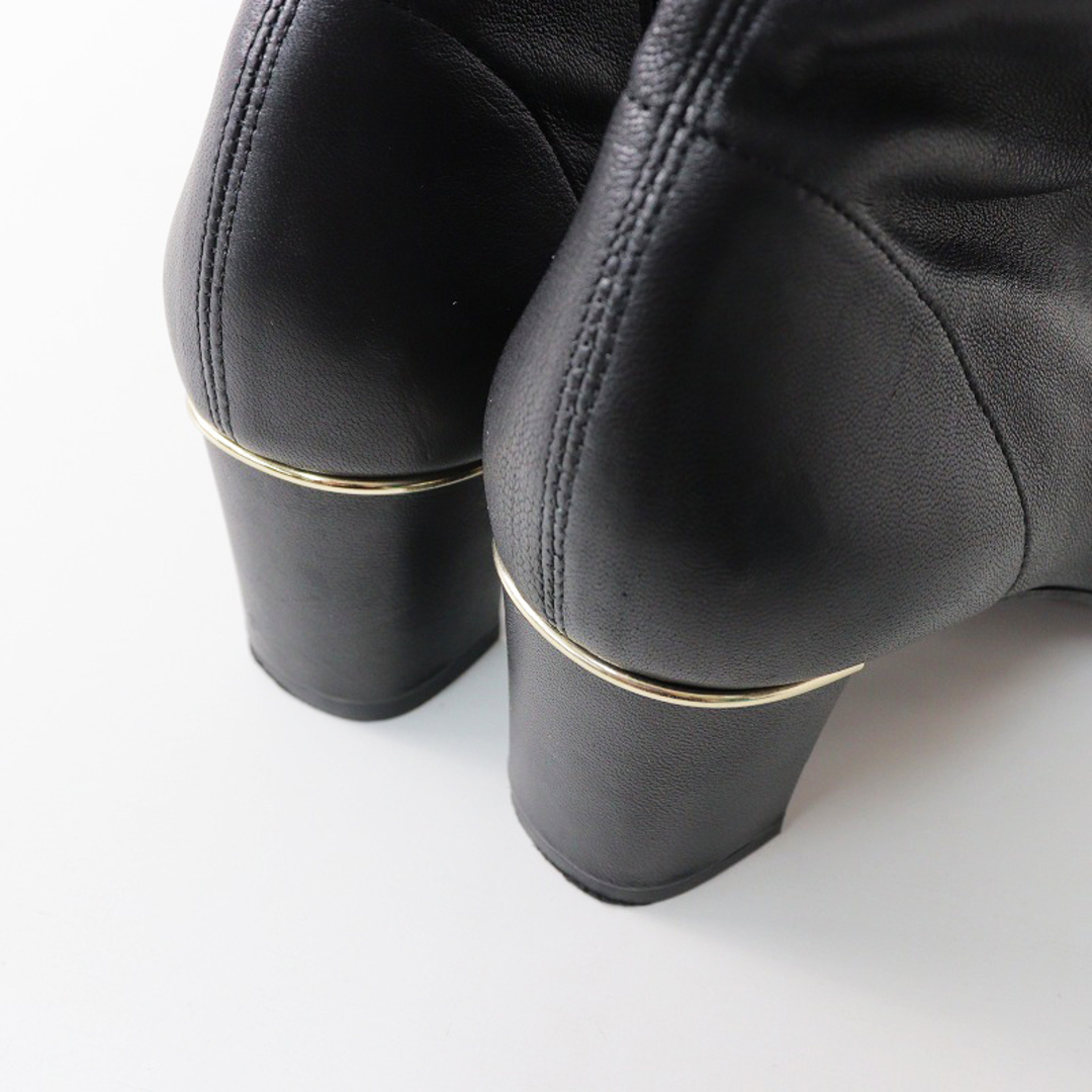 極美品 卑弥呼 ヒミコ HIMIKO スクエアトゥ サイドジップ ショートブーツ 25cm/ブラック 靴 シューズ【2400013836326】 レディースの靴/シューズ(ブーツ)の商品写真
