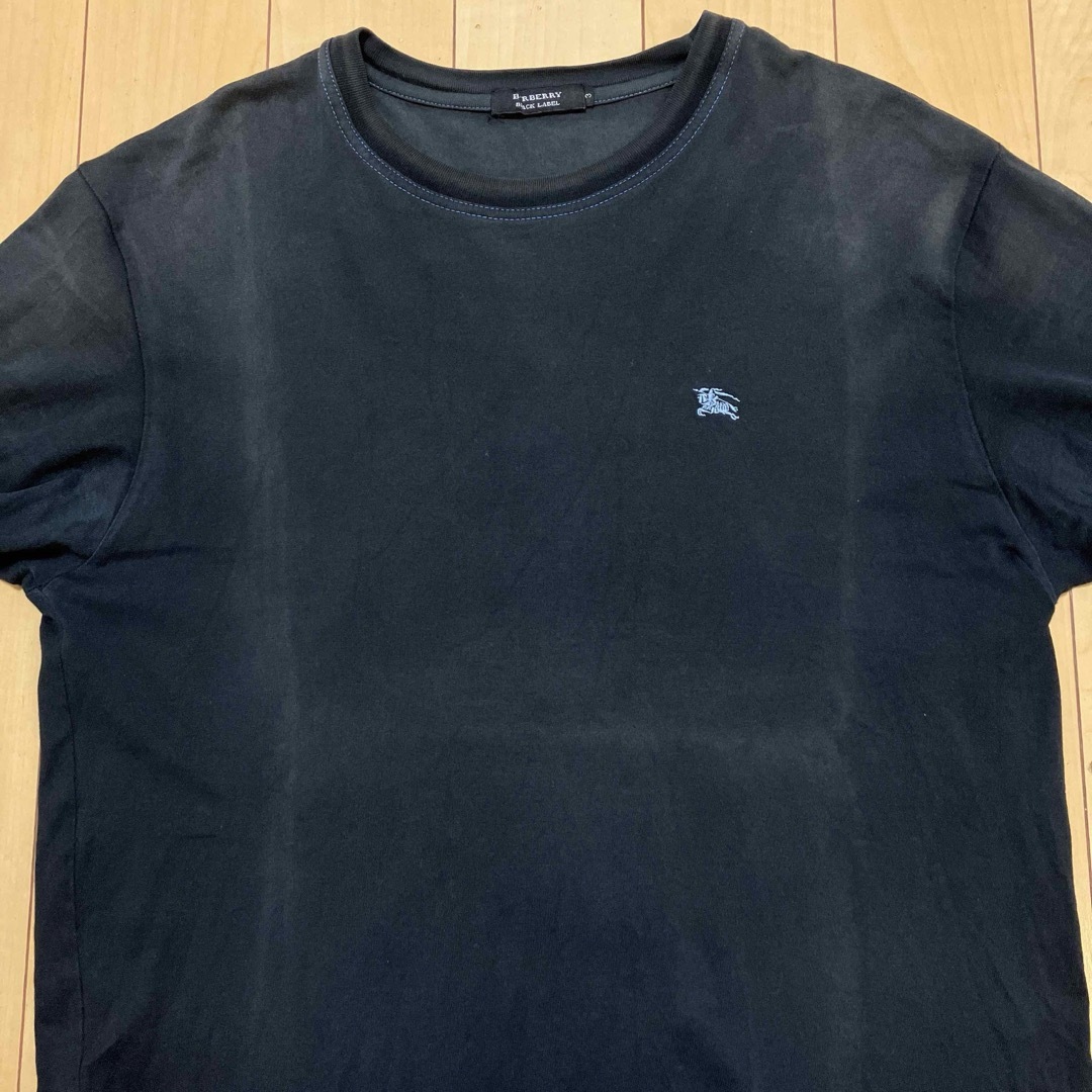 BURBERRY BLACK LABEL(バーバリーブラックレーベル)のBURBERRY BLACK LABEL Tシャツ　ブラック　サイズ3 メンズのトップス(Tシャツ/カットソー(半袖/袖なし))の商品写真