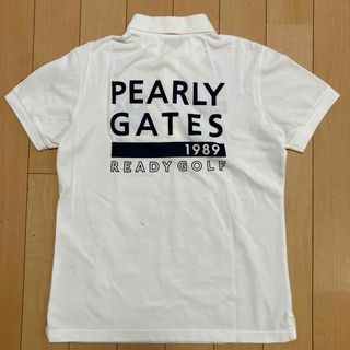 パーリーゲイツ(PEARLY GATES)のPEARLY GATES パーリーゲイツ　ポロシャツ　メンズ　ホワイト　サイズ4(ウエア)