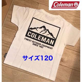 コールマン(Coleman)の【新品】Colemanコールマン　バックプリント　キッズTシャツ　白120(Tシャツ/カットソー)