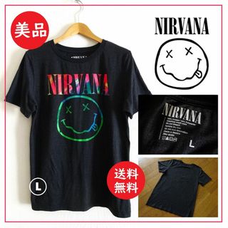 送料込 美品★正規品 ニルヴァーナ Tシャツ L★Nirvana(Tシャツ/カットソー(半袖/袖なし))