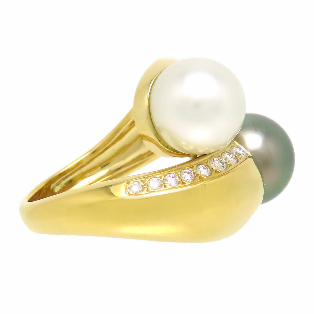 MIKIMOTO(ミキモト)のミキモト 南洋パール ダイヤモンド リング #12 K18 (K18YG) レディース MIKIMOTO [美品] 【中古】 【ジュエリー】 レディースのアクセサリー(リング(指輪))の商品写真