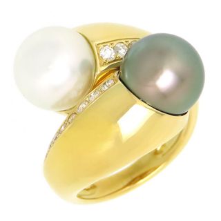 MIKIMOTO - ミキモト 南洋パール ダイヤモンド リング #12 K18 (K18YG) レディース MIKIMOTO [美品] 【中古】 【ジュエリー】