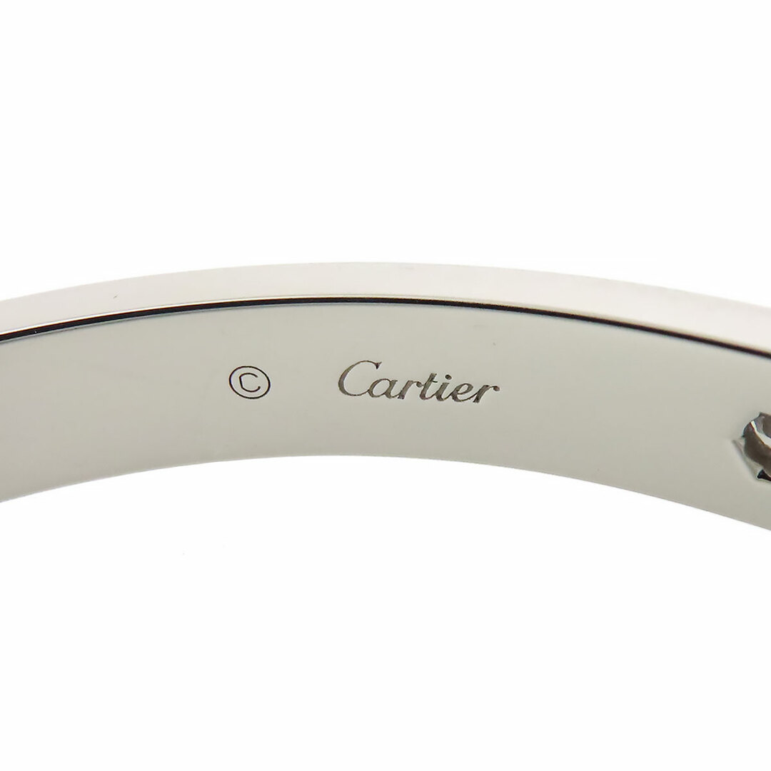 Cartier(カルティエ)のカルティエ ラブ ブレスレット 4Pダイヤモンド #19 CRB6035819 Au750 (K18WG) メンズ CARTIER [美品] 【中古】 【ジュエリー】 メンズのアクセサリー(ブレスレット)の商品写真