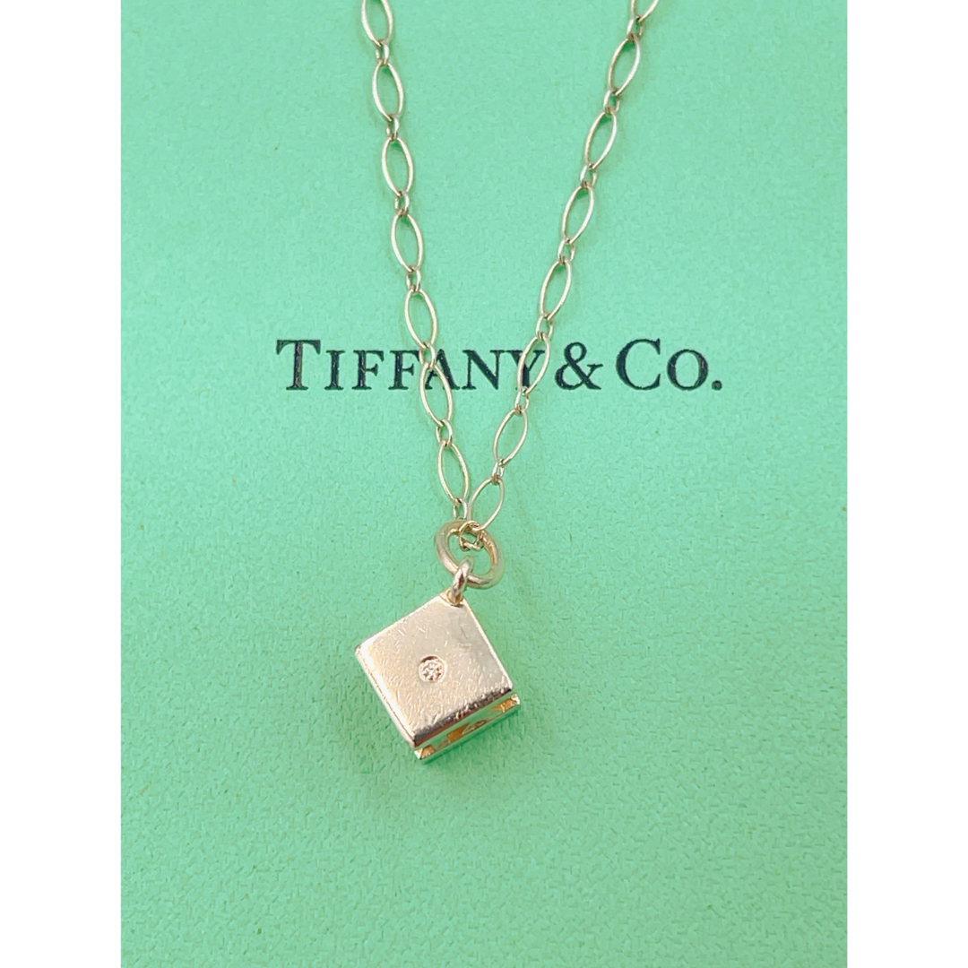 Tiffany & Co.(ティファニー)のTIFFANY&Coティファニーアトラスキューブ1Pダイヤオーバルリンクチェーン レディースのアクセサリー(ネックレス)の商品写真