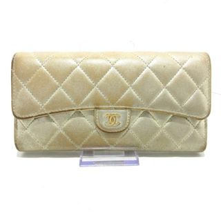 シャネル(CHANEL)のCHANEL(シャネル) 長財布 マトラッセ AP0241 ゴールド ゴールド金具 グレインドカーフスキン(財布)