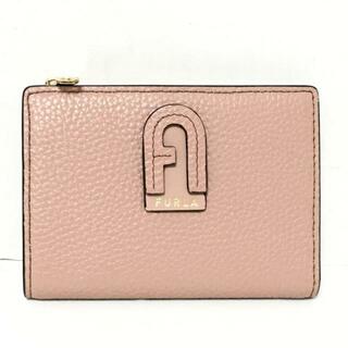 フルラ(Furla)のFURLA(フルラ) 2つ折り財布美品  ピンク コンパクトウォレット レザー(財布)