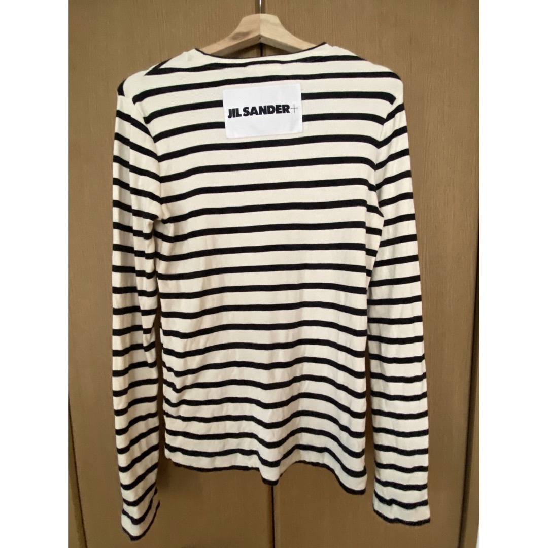 Jil Sander(ジルサンダー)のJIL SANDER+ ボーダー長袖T Mサイズ レディースのトップス(Tシャツ(長袖/七分))の商品写真