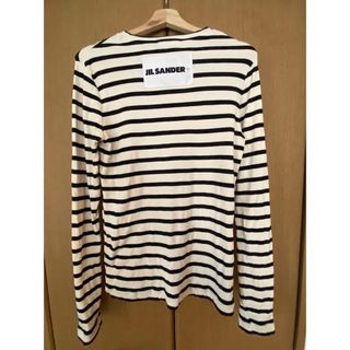 ジルサンダー(Jil Sander)のJIL SANDER+ ボーダー長袖T Mサイズ(Tシャツ(長袖/七分))