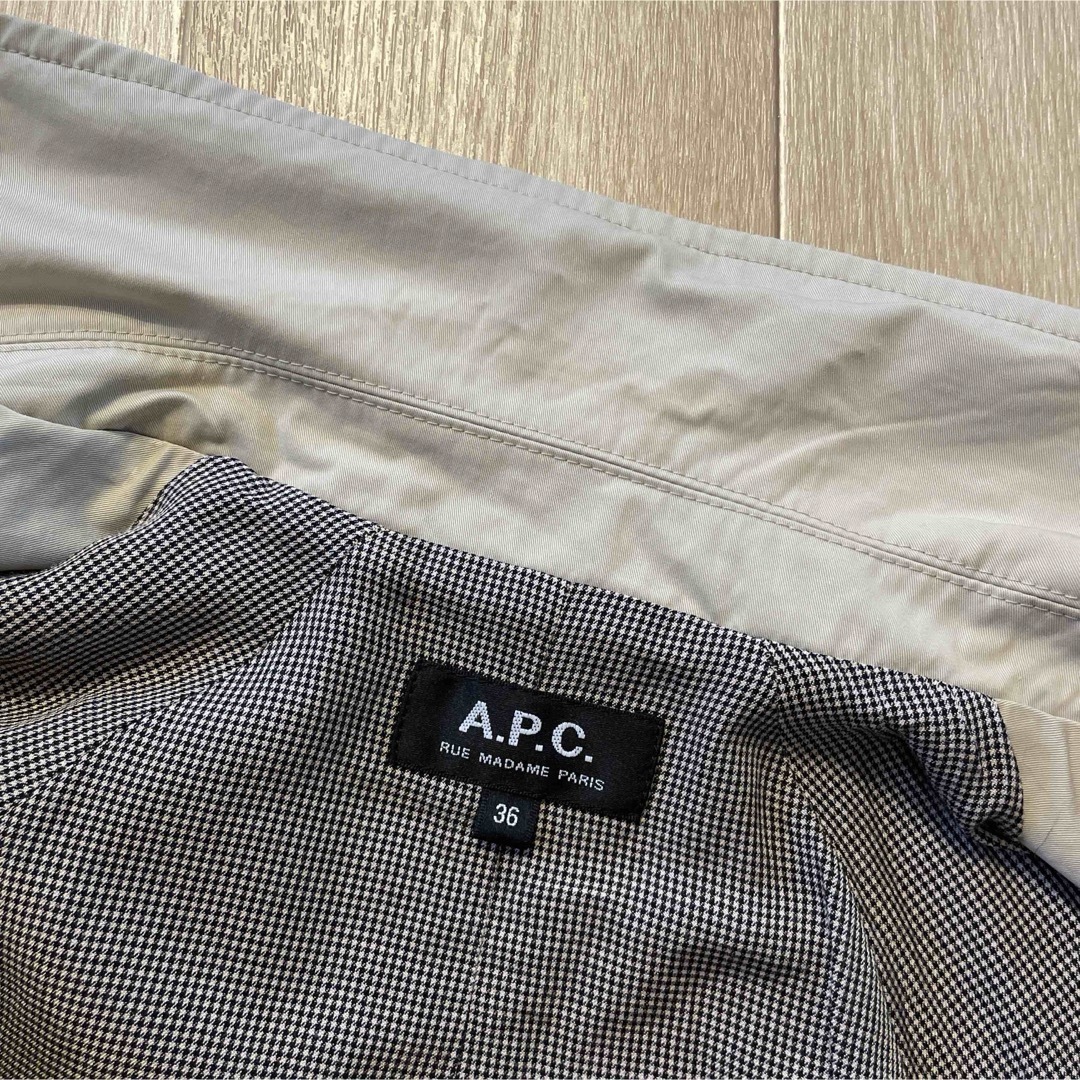 A.P.C(アーペーセー)のアーペーセー　コート　スプリングコート　サイズ36 レディースのジャケット/アウター(スプリングコート)の商品写真