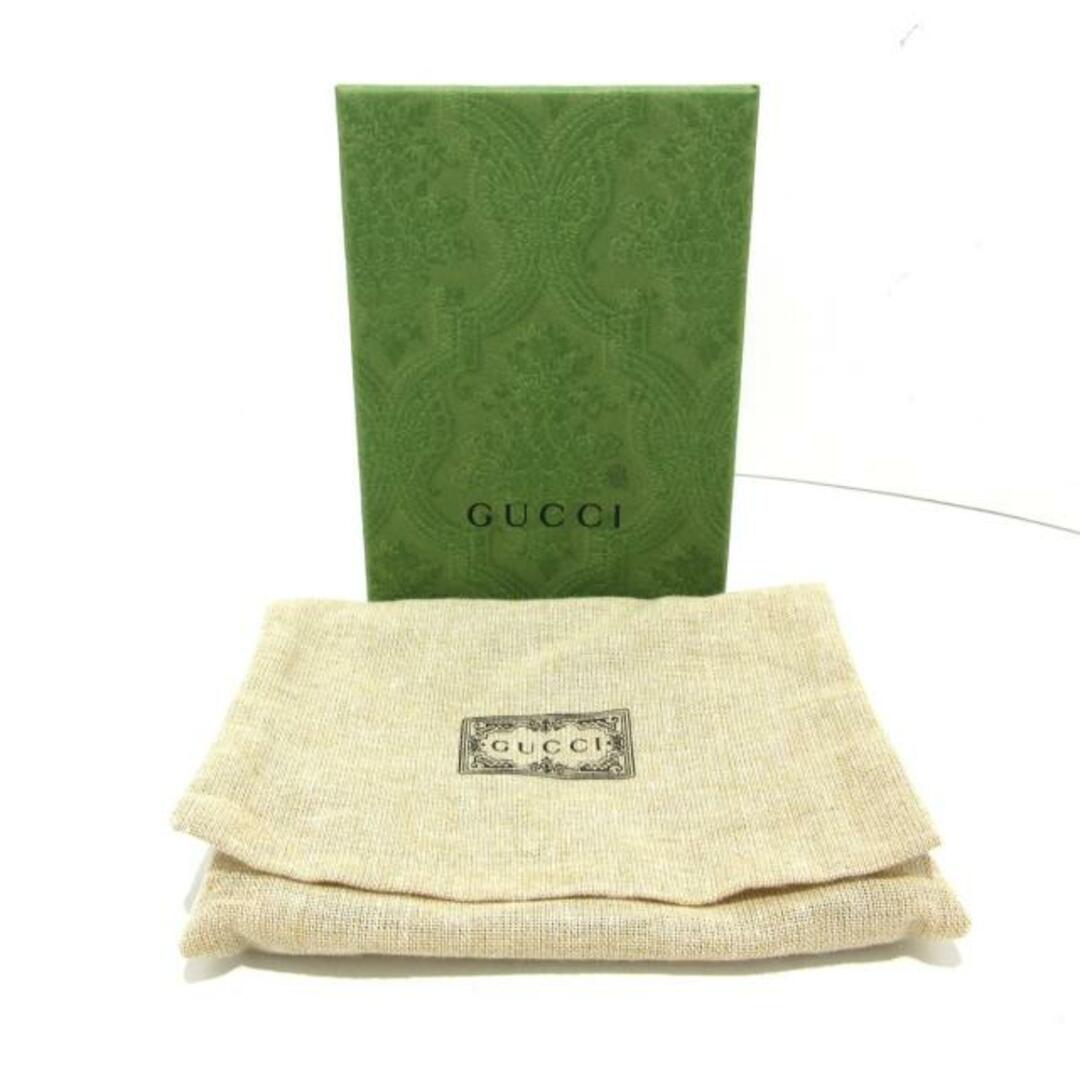 Gucci(グッチ)のGUCCI(グッチ) 2つ折り財布美品  ホースビット 726846 ベージュ×ブラウン PVC(塩化ビニール)×レザー レディースのファッション小物(財布)の商品写真