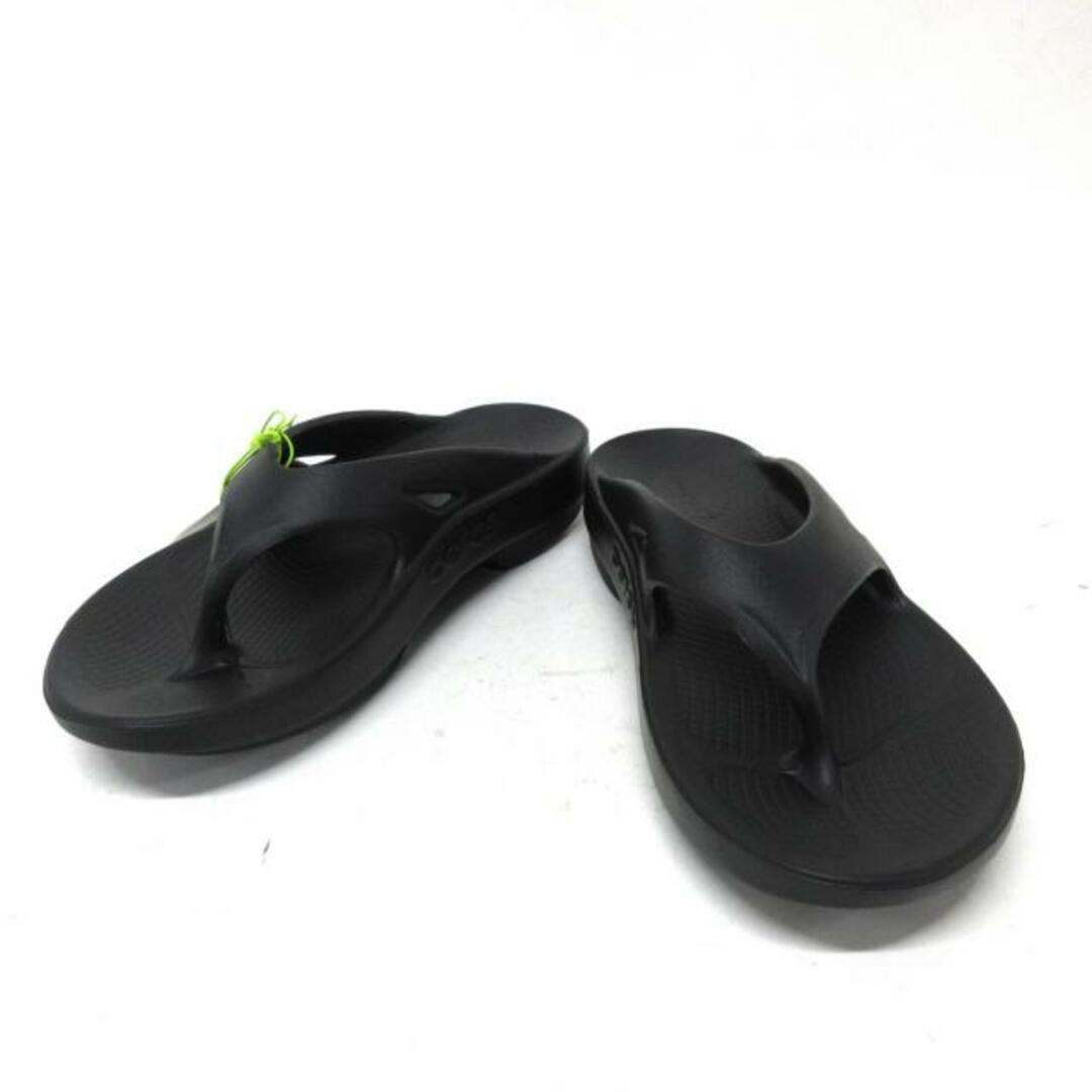 ウーフォス(OOFOS) サンダル EU41 ユニセックス新品同様  - 黒 ポリウレタン	 レディースの靴/シューズ(サンダル)の商品写真