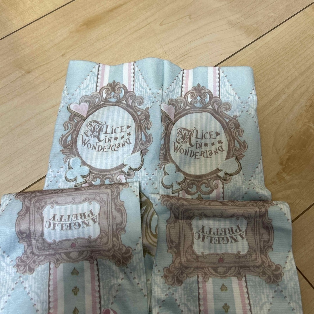 Angelic Pretty(アンジェリックプリティー)のか1 新品　アンジェリックプリティ　ディズニー　コラボ　Alice タイツ レディースのレッグウェア(タイツ/ストッキング)の商品写真