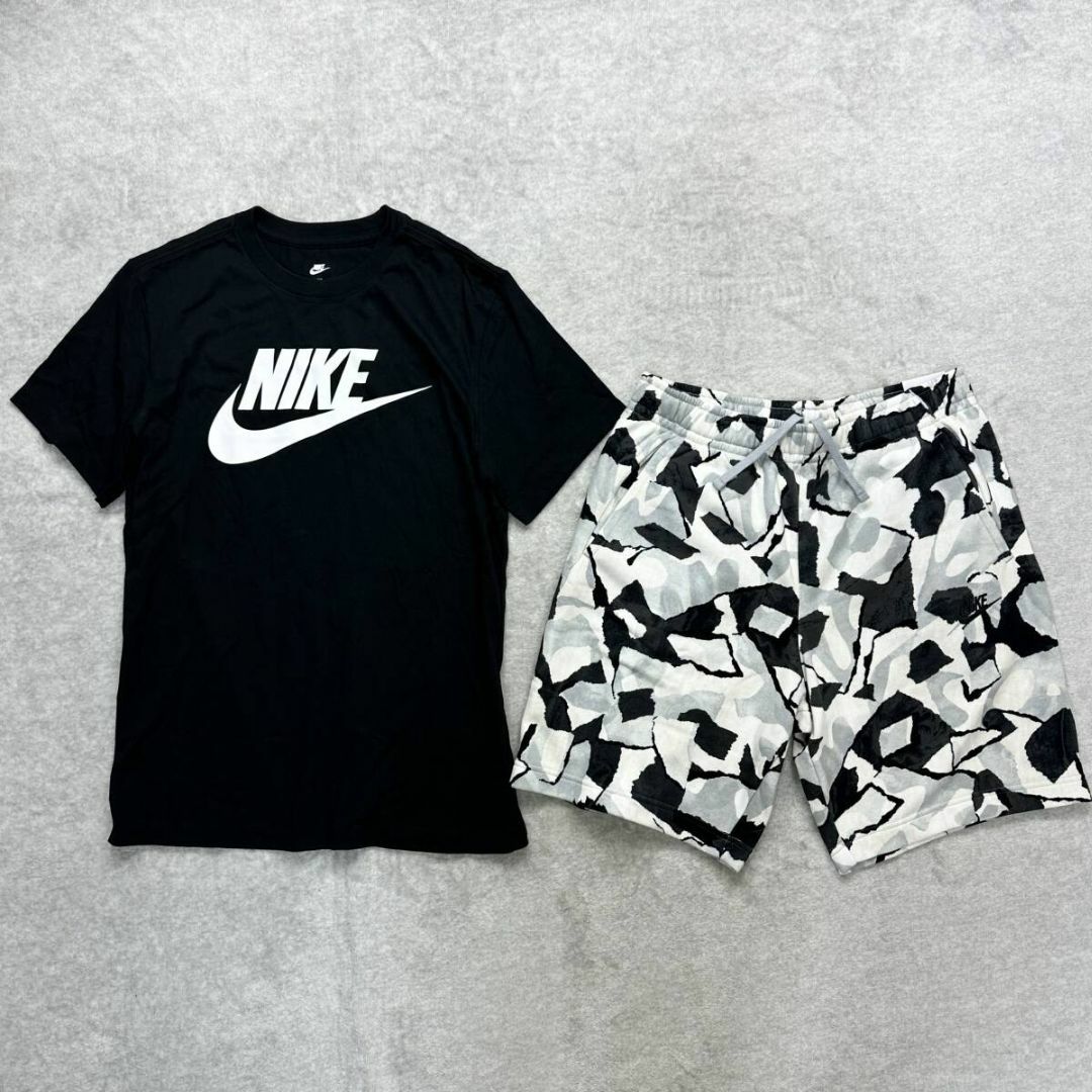 NIKE(ナイキ)の新品 NIKE Mサイズ Tシャツ ハーフパンツ セットアップ メンズのトップス(Tシャツ/カットソー(半袖/袖なし))の商品写真