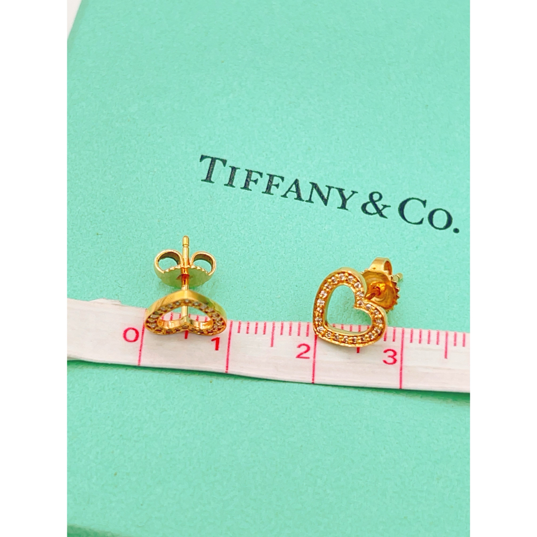 Tiffany & Co.(ティファニー)のTIFFANY&Co.ティファニーメトロハートダイヤモンド ピアス K18 RG レディースのアクセサリー(ピアス)の商品写真