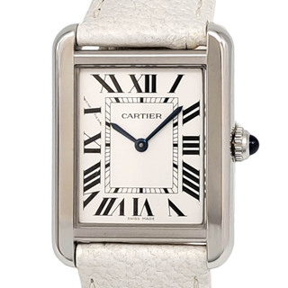 カルティエ(Cartier)のカルティエ タンクソロ SM  WSTA0030 クオーツ ステンレススティール レディース CARTIER 【中古】 【時計】(腕時計)